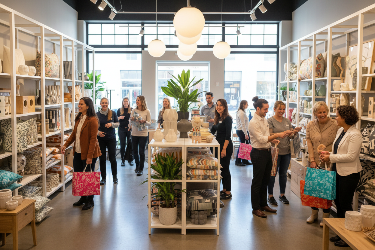 happy shopping experience